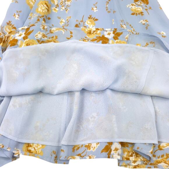 Reformation Nadira Midi Dress Heavenly Floral Blue Summer Wedding Guest - Picture 8 of 12